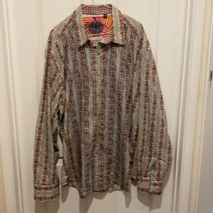 Robert Graham Button down casual/dress shirt, sz 2XL/2TG